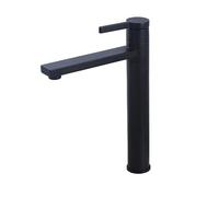 LGYGMD Black Deck Mounted Brass Single Hole A Handle Hot Cold Bathroom Mixer Sink Tap Basin Faucet Vanity Water Tapware