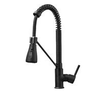 LGYGMD Black Pull Down Faucet Rotation Deck Mounted Sink Faucets Crane for Kitchen Hot and Cold Mixer Water taps,Brushed B