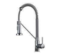 LGYGMD Black Pull Down Faucet Rotation Deck Mounted Sink Faucets Crane for Kitchen Hot and Cold Mixer Water taps,Brushed B