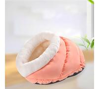 LGYGMD Cat Warm Sleeping Bag Small Cave Bed,Puppy Kitten Pet Indoor Snooze Sleep Soft Calming Bed Tent House (Color Pink, Size : 46x33x28cm)