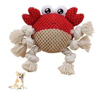 LGYGMD Chew Squeaky Large Dogs, for Aggressive Chewers, Stuffed Animal Dog Toys with Rope,A
