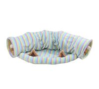 LGYGMD Collapsible Cat Tunnels Indoor, Lovely Kitten Large Tunnel Tube Small Pet Crinkle Paper Inside Toy with Balls for Cats Kitty Puppy Rabbit Ferrets