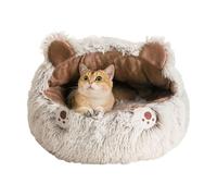 LGYGMD Covered Bed,Covered Cat Small Dog Bed | Warm Anti-Slip Nest Pet Supplies for Winter Animal Kitten Puppy Indoor Balcony Living Room Apartment Bedroom Home Dorm