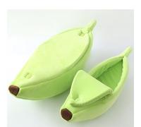 LGYGMD Creative Shape Cat Nest Soft Cozy Dogs Cats Banana Self-Warming Winter House Bed Mat Pet Supplies for Puppy Kitten (Color Green, Size : 55x20cm)