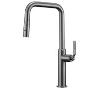 LGYGMD Down Sprayer, Brass Rotation Pull out Sink Faucet with 2 Spray Modes, Handle Hot and Cold Kitchen Mixer Tap, Single Hole Deck Mount,Chrome