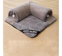 LGYGMD Fun Play Sleep Integrated Autumn and Warm Tunnel Nest Shelter Four Seasons Winter Cat Cave Soft Material (Color Gray, Size : 70x70cm)