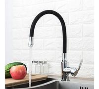 LGYGMD Kitchen Sink Faucet with 6 Colors Silica Gel Nose Cold and Hot Water Mixer Single Handle Tap Crane