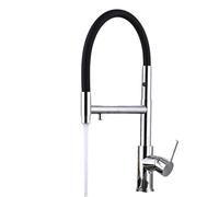 LGYGMD Kitchen Sink Faucets Swivel Brass Single Hole 3 Way Faucet-Black Beauty Comes