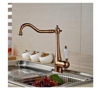 LGYGMD One Hole Swivel Spout Sink Faucet Deck Mounted Single Handle Hot and Cold Water Kitchen Mixers
