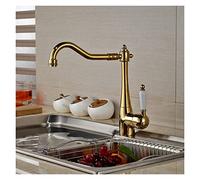 LGYGMD One Hole Swivel Spout Sink Faucet Deck Mounted Single Handle Hot and Cold Water Kitchen Mixers