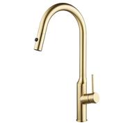 LGYGMD out Stainless Steel Sink Faucet with Pull Down Dual Mode Sprayer, ° Rotation Cold and Hot Kitchen Mixer Tap Deck Mounted Single Handle,White