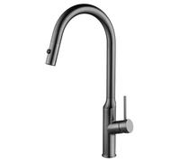 LGYGMD out Stainless Steel Sink Faucet with Pull Down Dual Mode Sprayer, ° Rotation Cold and Hot Kitchen Mixer Tap Deck Mounted Single Handle,White