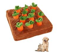LGYGMD Pads Interactive Carrot Enrichment Promotes Pets' Natural Foraging, Dog Snuff Toy for Small to Medium Dogs, with 12 Carrots