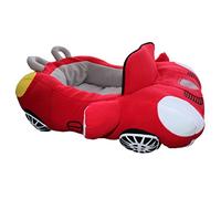 LGYGMD Pet Bed Car Shaped Comfortable Small Dog Cat Kitten Puppy Cozy Sofa Cushions Pad House (Red, * 30CM)