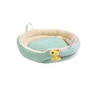 LGYGMD Pet Cushion Soft Fuzzy Cat Bed Winter Lovely Tart Warm Nest Kennel Comfortable Extended Dog Mat Pad (Color Blue, Size : 50cm)