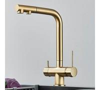 LGYGMD Purifier Black Pull out Flexible Filter Kitchen Faucets Brass in 1 Hot Cold Water Mixer Tap,Chrome Faucet