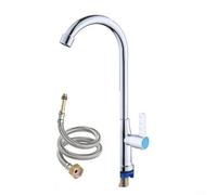 LGYGMD Rotatable Faucets, Single Handle Kitchen Faucet, Degree Swivel Spout Cold Water Tap with 60CM Supply Line For Basin Sink