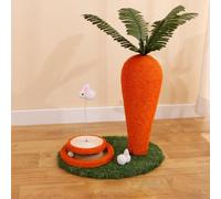 LGYGMD Scratch Toy, Natural Sisal Interactive Claw Scratcher Indoor Kittens, Cute Carrot Rabbit Nail Scratching Post for Kitten Bunny Guinea Pig Chinchilla,D