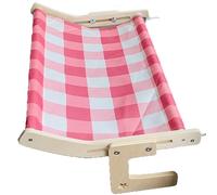 LGYGMD Sill Perch Sturdy Wood Frame, Hanging Bed Holds up lbs, Indoor Cat Hammock Window Seat Mat Easy to Adjust for Windowsill, Bedside (Color Red, Size : 54cm)