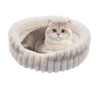 LGYGMD Small Bed | Round Dog Bed,Round Warm Donut for Animal Sleeping Kitten Winter Outdoor Travel Comfortable Cozy Soft Relaxing Resting