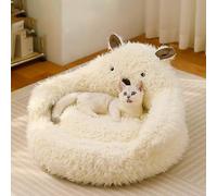 LGYGMD Small Medium Dogs,Washable Beds Indoor Cats, and Kitten,Large Soft Pet Bed All Seasons Fit for Orthopedic Dog Cat. (Color A, Size : 60cm)