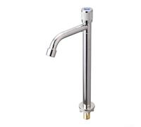 LGYGMD Stainless Steel Basin Faucet, Single Cold Water Tap with Rotatable Spout For Bathroom Kitchen Utility Sink