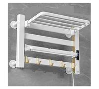 LGYGMD - Toallero eléctrico resistente al agua, soporte para cuarto de baño, pantalla táctil LCD inteligente, secador de toallas de pared, radiador eficiente