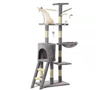 LGYGMD Tower Cats, Multi-Level Large Activity Tree Hammocks, Cat Climbing Frame for Indoor with Jumping Platform, Toy,B