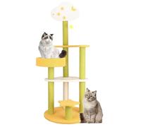 LGYGMD Tower, Multi-Level Furniture Activity Center,Tall Tree with Cat Scratching Posts and Toys Balls,for Kittens Pet Play House,D