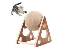 LGYGMD Toys, Sisal Wood Scratch with, Interactive Cat Scratcher Toy for Indoor Large Cats to Grind Claws,A