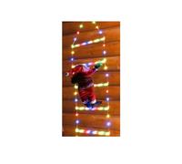 LGYGMD USB Decorations Fairy Ladder Lamp with Climbing Santa Home Outdoor Christmas Light New Year Ornaments s