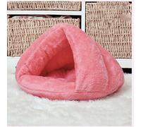 LGYGMD Warm Pet Cushion Sofa，Faux Fur Round Comfortable Self Warming Sleeping Bed For Indoor Kittens and Puppy Small Dogs (Color F, Size : 45cm)