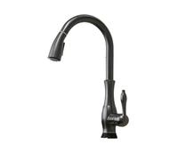 LGYGMD Waterfall Faucet Black Faucets Pull out Sink Single Lever Water Tap Crane Kitchen Rotation Mixer 866011 for Laundry Utility RV