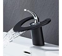 LGYGMD Waterfall Wash Basin Faucet Hot and Cold Toilet washbasin Home, White + Gold