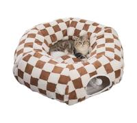 LGYGMD with Removable Cushion Tunnel Cat Bed Cave Interactive Toys - For Pets Sleeping Kitten Puppy Indoor Bedroom Living Room