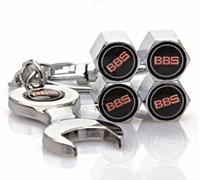 LGZFJHR Tapas de Válvula de Auto para BBS, Tapa de Válvula de Neumático con Logotipo Tapa de Válvula con Etiquetado Valve Caps Dust Covers