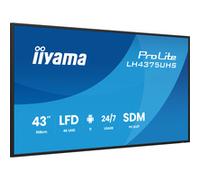 LH4375UHS-B2AG pantalla de señalización Pantalla plana para señalización digital 108 cm (42.5") LCD Wifi 500 cd / m² 4K Ultra HD Negro Procesador incorporado Android 11 24/7, Pantalla de gran formato