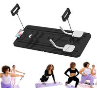 Lhanel - Juego de tablas reformadoras de pilates plegables - Equipo deslizante para entrenamientos en casa, incluye temporizador (A)