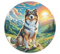 Lhasa 1000p Rompecabezas Redondo Adultos-Niños Los animaless Haustiers Cute Circular Puzzle Niños: TaHaustiere Portátil Juguete Edugatoivo Decoración Hogar 1000pcs (67.5x67.5cm)
