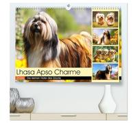 Lhasa Apso Charme. Die kleinen Hüter des Glücks (hochwertiger Premium Wandkalender 2026 DIN A2 quer), Kunstdruck in Hochglanz: Die Schönheit und das stolze Wesen des Lhasa Apso in malerischen Szenen