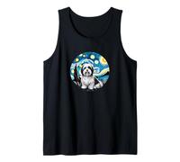 Lhasa Apso Dog Mom Dad - Van Gogh Starry Night Style Camiseta sin Mangas