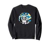 Lhasa Apso Dog Mom Dad - Van Gogh Starry Night Style Sudadera