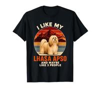 Lhasa Apso Propietario Introvertido Antisocial Mascota Humor Camiseta
