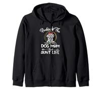 Lhasa Apso Rocking The Dog Mom and Aunt Life Mothers Day Sudadera con Capucha