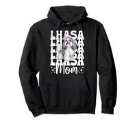 Lhasa Mom Mama Lhasa Apso Dog Día de la Madre Coqueta Bow Sudadera con Capucha