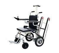 LHBM Sube-escaleras Eléctrico sobre Orugas, Silla De Ruedas Plegable para Subir Escaleras para Personas Mayores Discapacitadas, Silla Elevadora De Escaleras De Aleación De Aluminio B