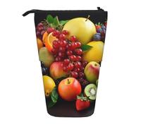LHBWCVN Fresh Fruits - Bolsa de cosméticos de pie, estuche telescópico portátil, bonito estuche para lápices de pie, para mujeres y hombres, monedero de viaje
