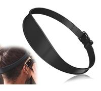 Lhbwhiz Herramienta de corte de cabello,plantilla de afeitado de escote de silicona,banda de corte de cabello ajustable curvada,guía de corte curvada,ayuda para cortar