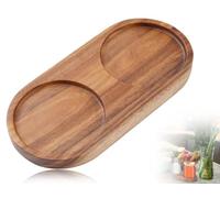 Lhbwhiz Molinillo de Sal y Pimienta,Posavasos,Bandeja de Madera,Bandeja para Velas,Posavasos,Soporte para molinillo,Soporte para Botellas de Especias(diámetro Interior 5,8 cm)