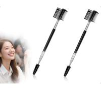 Lhbwhiz Paquete De 2 Peines Para Eliminar Manchas De LáGrimas De Perro,Cepillo De PestañAs De Doble Cara,Cepillo PortáTil Para Cejas,Ideal Para Eliminar Costras Y Mucosidad,Herramientas De Maquillaje